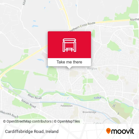 Cardiffsbridge Road map