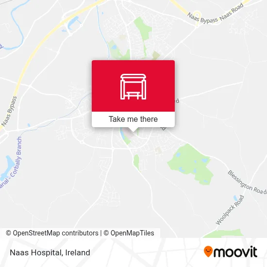 Naas Hospital map