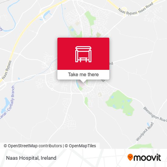 Naas Hospital map