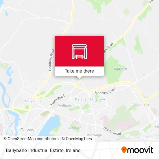 Ballybane Industrial Estate map