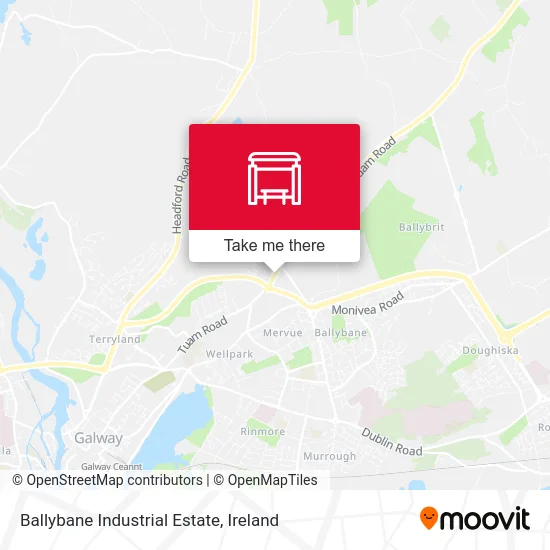 Ballybane Industrial Estate map