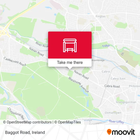 Baggot Road map