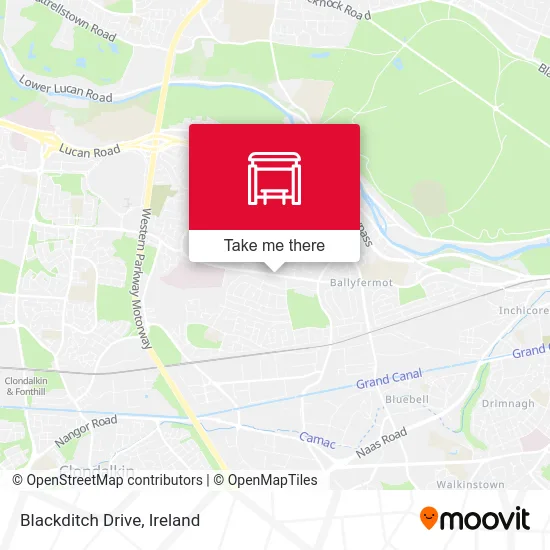 Blackditch Drive map