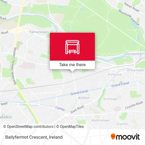 Ballyfermot Crescent map