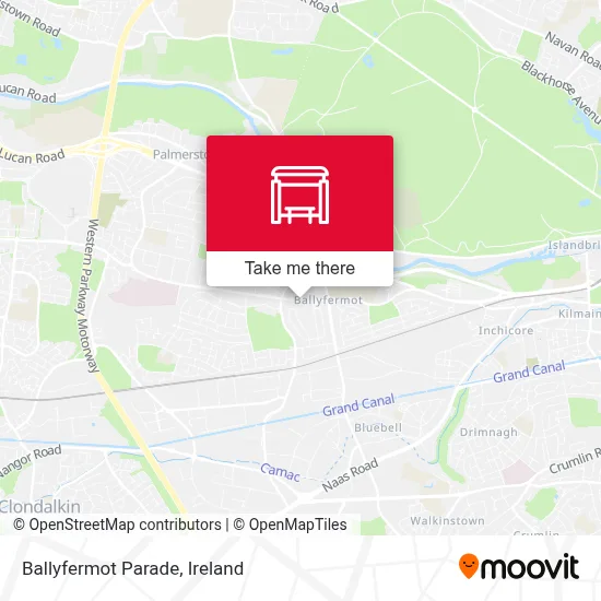 Ballyfermot Parade map