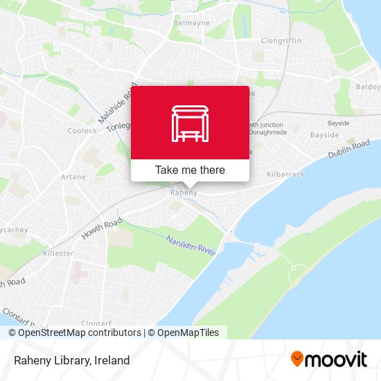 Raheny Library map