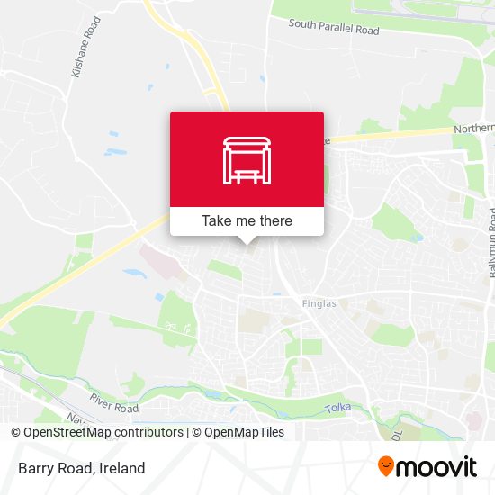 Barry Road map