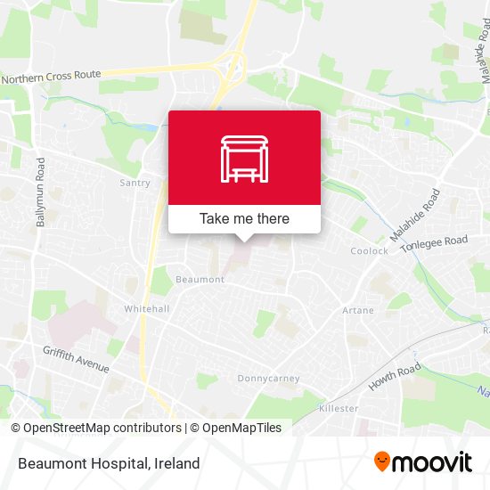 Beaumont Hospital map