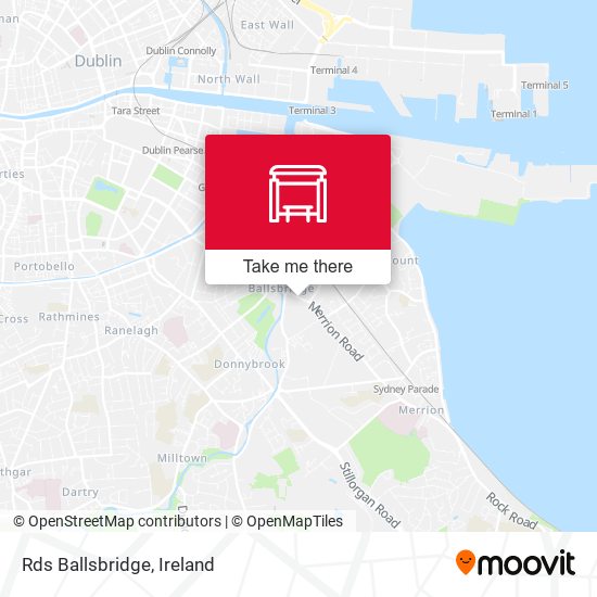 Rds Ballsbridge map