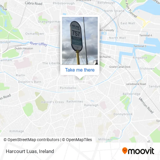 Harcourt Luas map