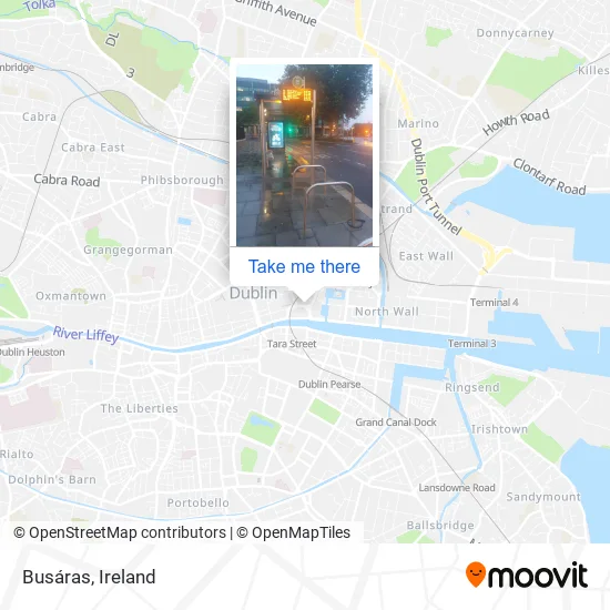 Busáras map