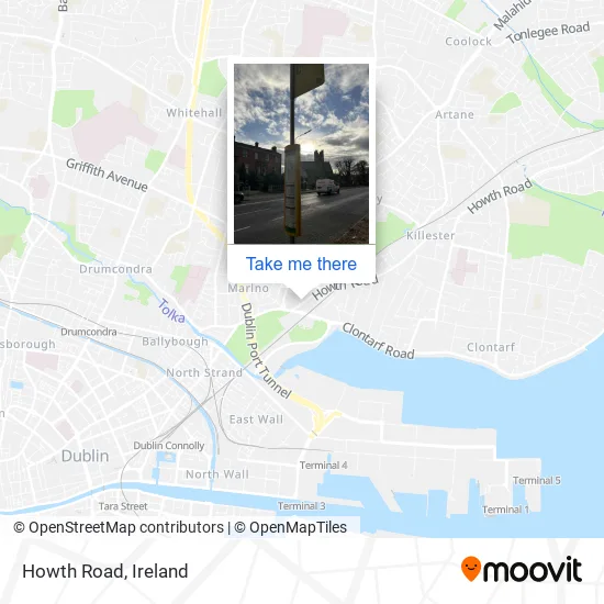 Howth Road map