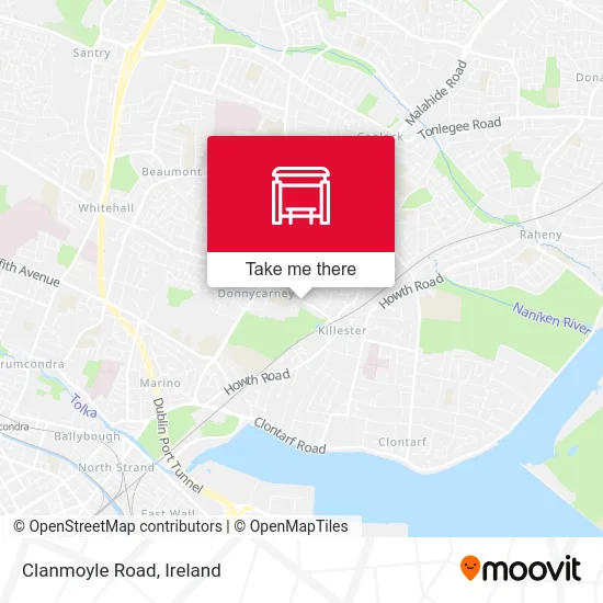 Clanmoyle Road map