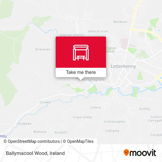 Ballymacool Wood map