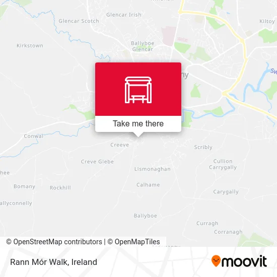 Rann Mór Walk map