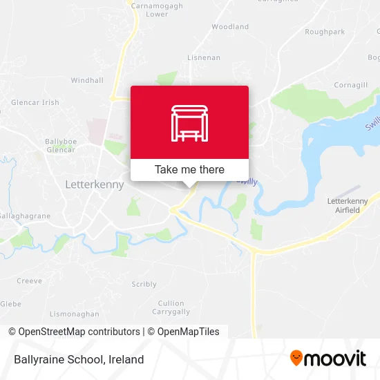 Ballyraine School map