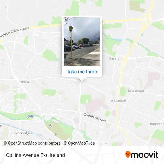 Collins Avenue Ext map