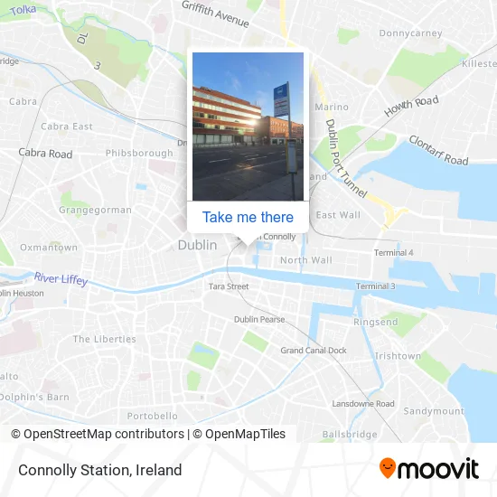 Connolly Station map