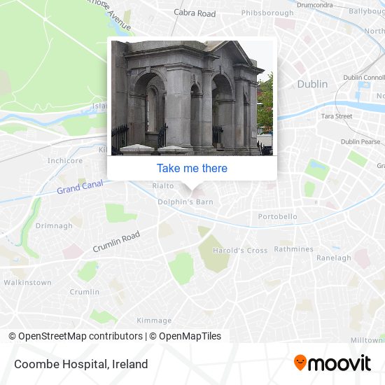 Coombe Hospital map