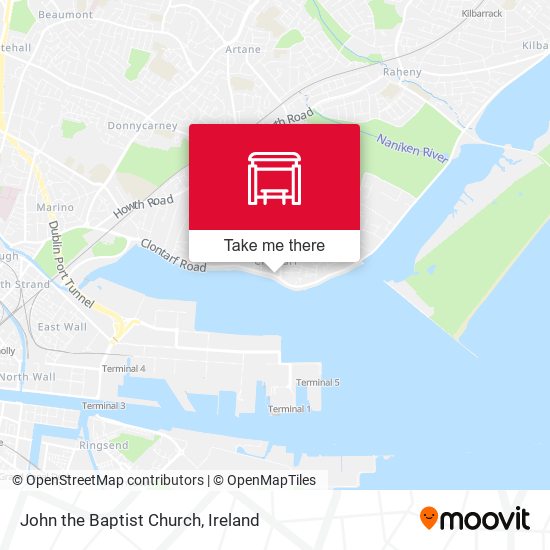 John the Baptist Church map