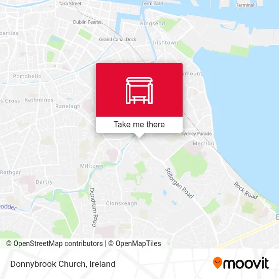 Donnybrook Church map