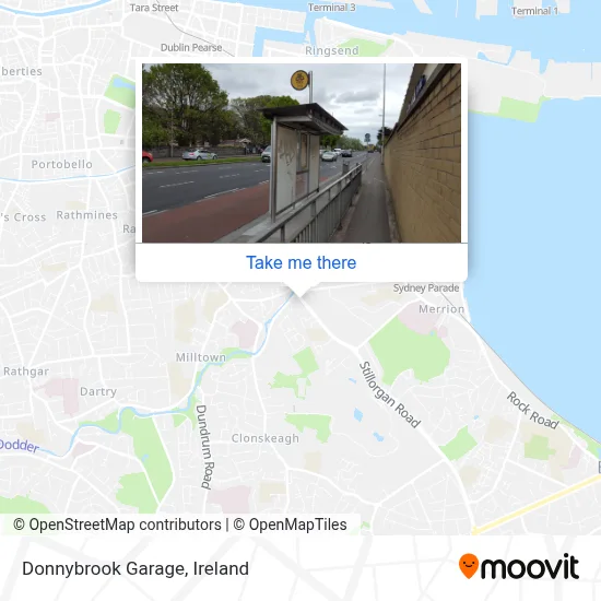 Donnybrook Garage map