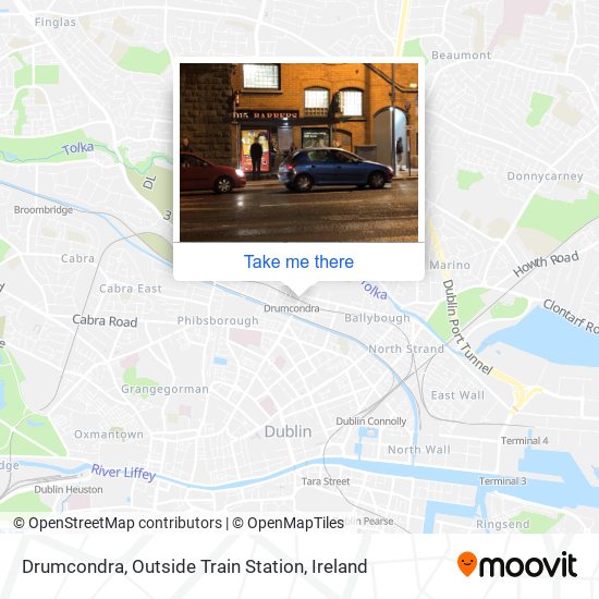 Drumcondra, Outside Train Station map