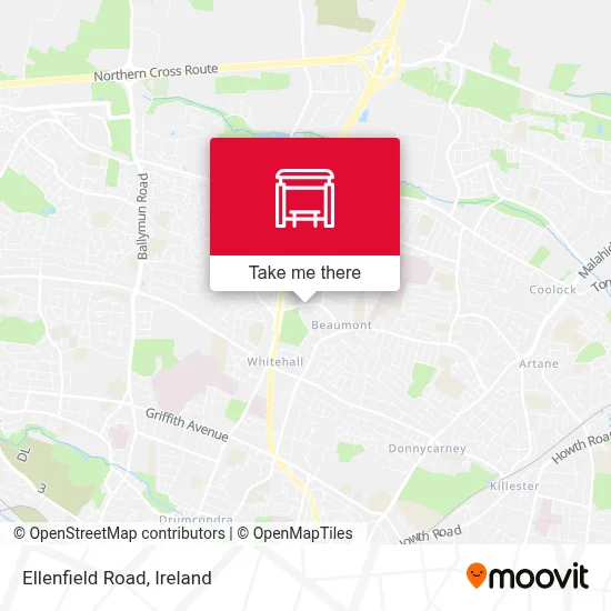 Ellenfield Road map