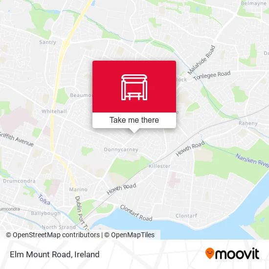Elm Mount Road map