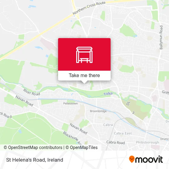 St Helena's Road map