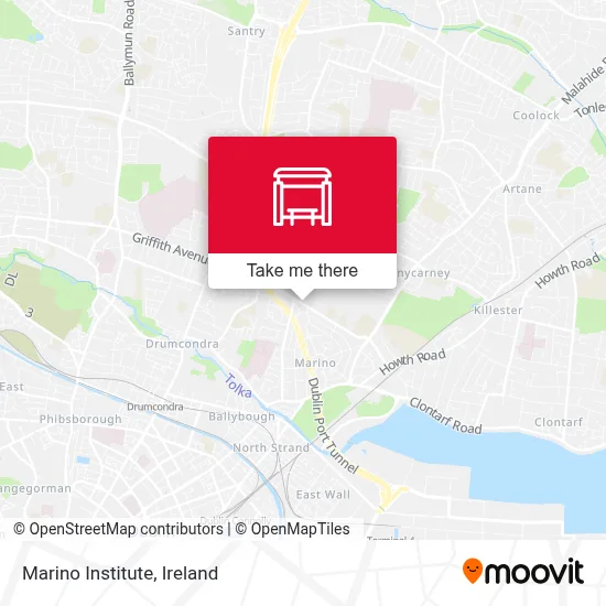 Marino Institute map