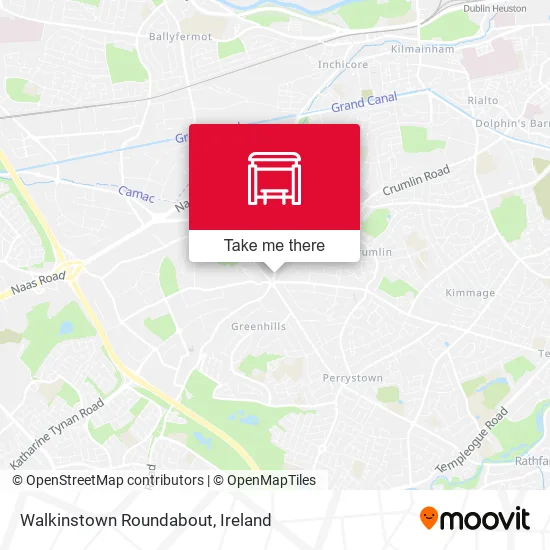 Walkinstown Roundabout map