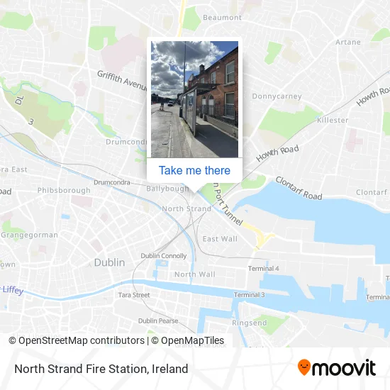 North Strand Fire Station map