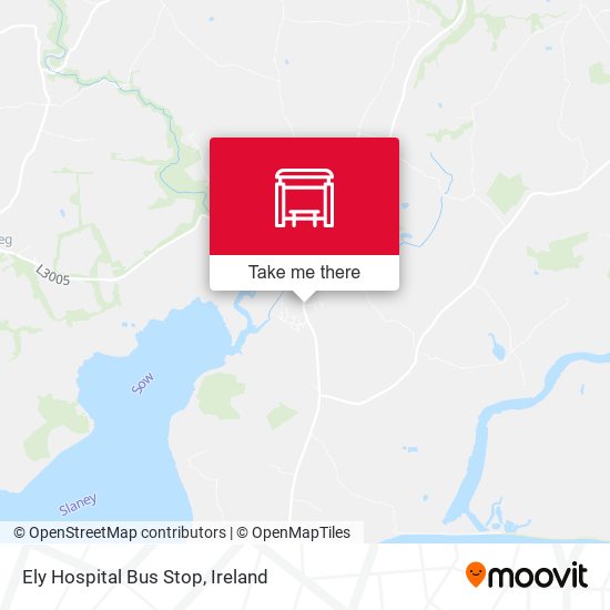 Ely Hospital Bus Stop map