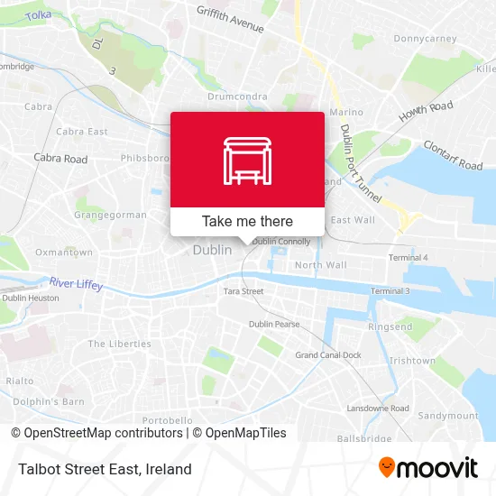 Talbot Street East map