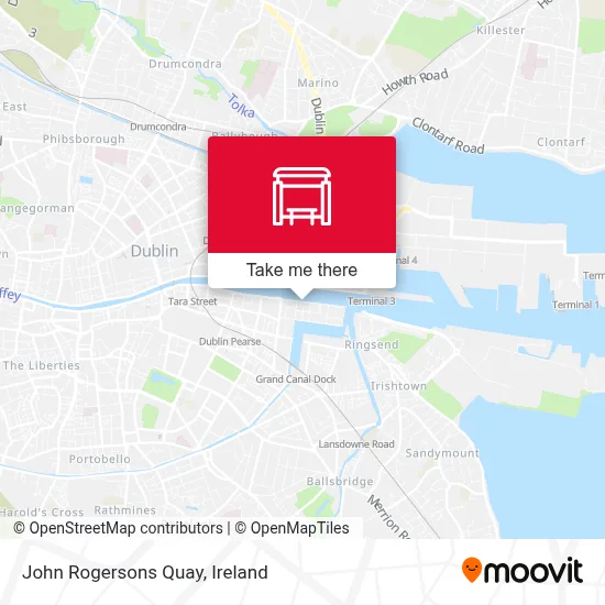 John Rogersons Quay map