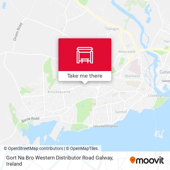 Gort Na Bro Western Distributor Road Galway map