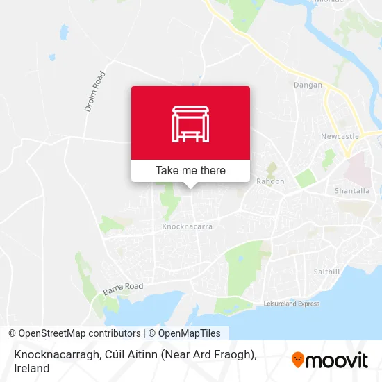 Knocknacarragh, Cúil Aitinn (Near Ard Fraogh) map