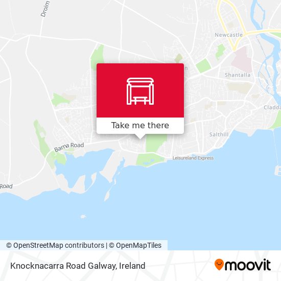 Knocknacarra Road Galway map