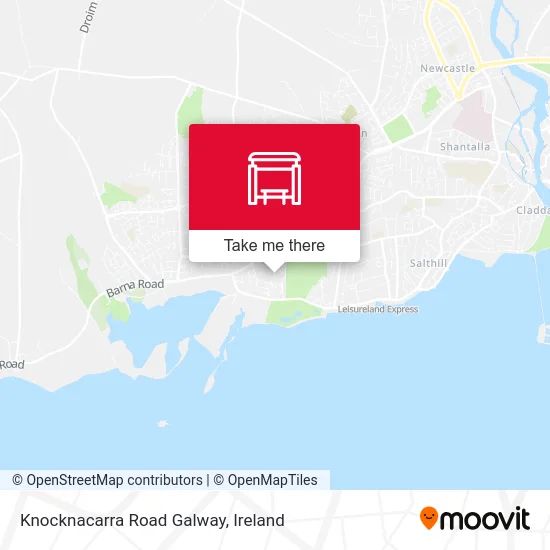 Knocknacarra Road Galway map