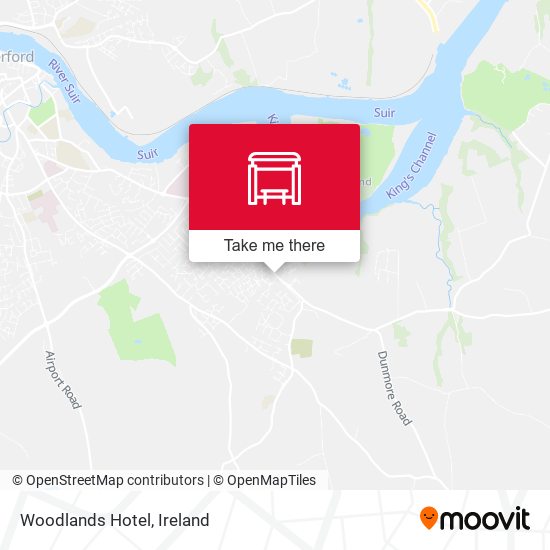 Woodlands Hotel map