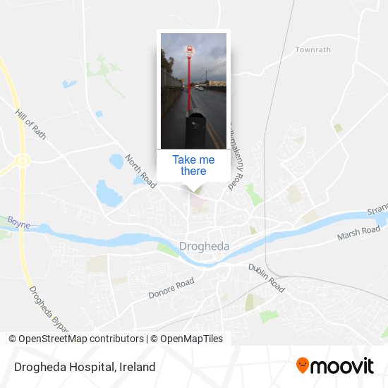 Drogheda Hospital map