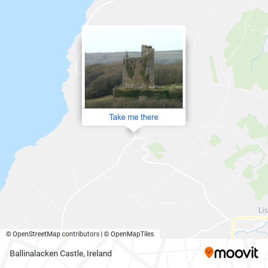 Ballinalacken Castle map
