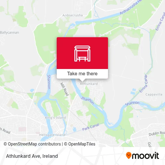 Athlunkard Ave map