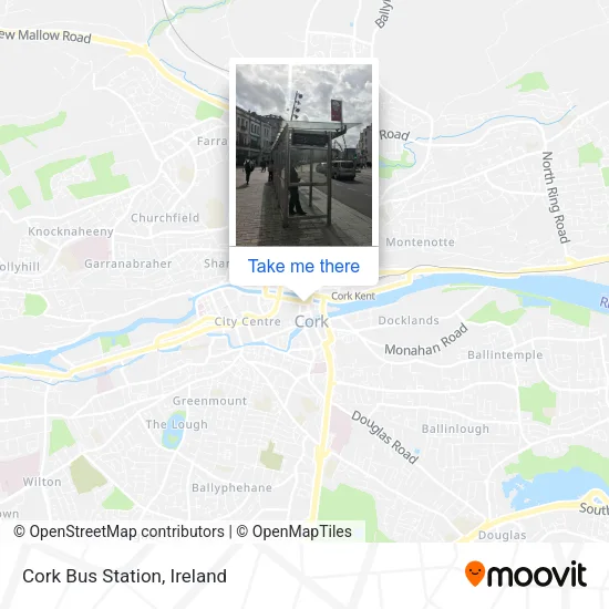 Cork Bus Station map
