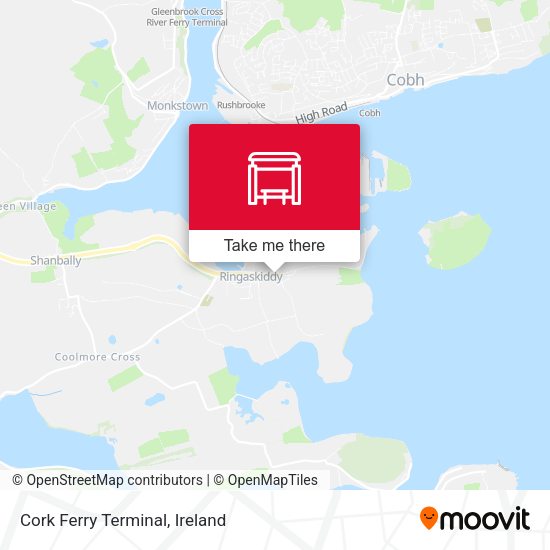 Cork Ferry Terminal map