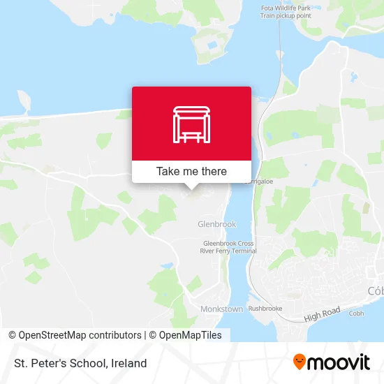 St Peter's School map