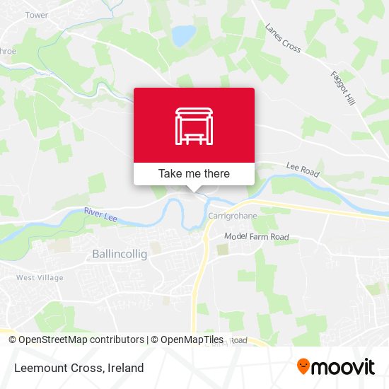 Leemount Cross map