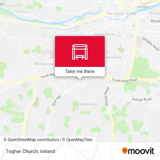 Togher Church map
