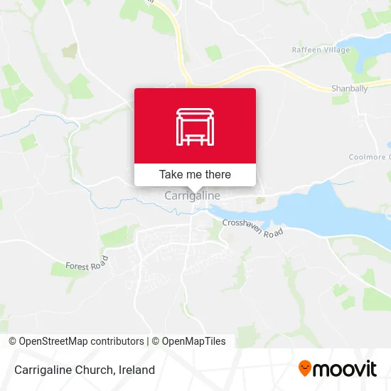Carrigaline Church map